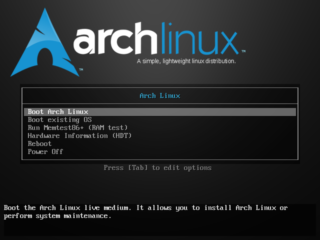 ArchLinux-2011.08.19-core-i686 – صور الشاشات